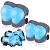 BOSONER Basic Kids Protective Gear: Kids Knee Pads and Elbow Pads with Wrist Guards Set for 3-15 Years - Design for Roller Skates, Cycling, BMX Bike, Skateboard, Inline Skating, Scooter Riding Sports view 1