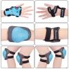 BOSONER Basic Kids Protective Gear: Kids Knee Pads and Elbow Pads with Wrist Guards Set for 3-15 Years - Design for Roller Skates, Cycling, BMX Bike, Skateboard, Inline Skating, Scooter Riding Sports view 2