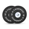 E.T.ENERGIC 10LB Bumper Plates Odorless with 2" Opening Olympic Weight Plates Bumper Weights Set with Hard Chrome Insert Strength Training (2 Pack) view 1