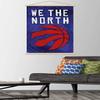 Trends International NBA Toronto Raptors-We The North 20 Wall Poster with Magnetic Frame, 22.375" x 34", Premium Print and Beechwood Hanger Bundle view 2