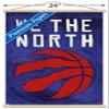 Trends International NBA Toronto Raptors-We The North 20 Wall Poster with Magnetic Frame, 22.375" x 34", Premium Print and Beechwood Hanger Bundle view 3