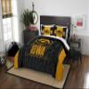 Northwest NCAA Iowa Hawkeyes Unisex-Adult Comforter and Sham Set, Full/Queen, Modern Take view 1