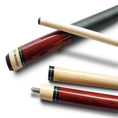 Champion ST Pool Cue Stick, Cuetec Glove,Two Black Layer Tips (Multiple Color Choices) (Wine, 12.5mm)