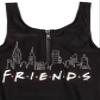 FRIENDS Swimsuit for Girls | Kids F.R.I.E.N.D.S Black Swimming Costume 11-12 Years view 3