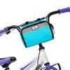 Po Campo Kids Bicycle Bag - Speedy Front Frame Bike Handlebar Bag  Fabric Bike Basket  Waterproof Front Mount Bag for Boys Girls Bike or Scooter Handle Bars  Converts to Crossbody Bag (Blast Blue) view 1