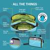 Po Campo Kids Bicycle Bag - Speedy Front Frame Bike Handlebar Bag  Fabric Bike Basket  Waterproof Front Mount Bag for Boys Girls Bike or Scooter Handle Bars  Converts to Crossbody Bag (Blast Blue) view 3