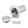 Marine Deck Filler Stainless Steel Yacht Water Deck Fill Filler Boat Marine Deck Fill Filler Gas Fuel 316 (38mm) view 3