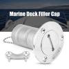 Marine Deck Filler Stainless Steel Yacht Water Deck Fill Filler Boat Marine Deck Fill Filler Gas Fuel 316 (38mm) view 4