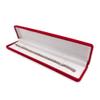 1 Qty - Premium Macaw-Red Flocked Velour Long Bracelet/Watch Jewelry Box view 1