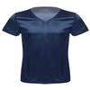 Alvivi Mens Satin Pajamas Nighshirt V Neck Short Sleeve Comfy Pj Set Blouses Sleepwear Loungewear Navy_Blue Medium view 1