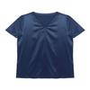 Alvivi Mens Satin Pajamas Nighshirt V Neck Short Sleeve Comfy Pj Set Blouses Sleepwear Loungewear Navy_Blue Medium view 3