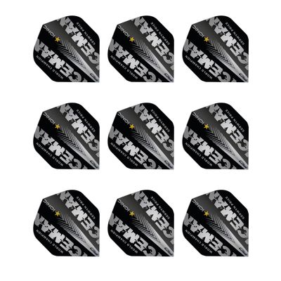 RED DRAGON Gerwyn Price Iceman World Champion Silver Edition Dart Flights - 3 Sets per Pack (9 Flights in Total)