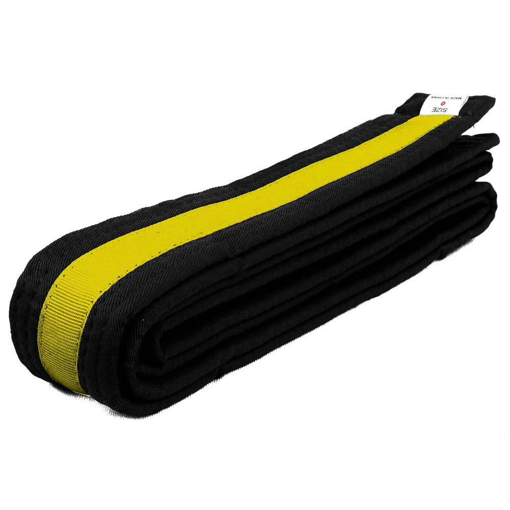 AAMA Martial Arts Belt Mixed Stripe Color Belts and Black Belts - Taekwondo Karate Judo