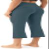 AFITNE Yoga Pants for Women Bootcut Capris with Pockets High Waisted Flare Workout Bootleg Yoga Crop Flared Athletic Gym Pants Green - S view 4