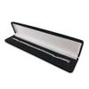 1 Qty - Premium Midnight-Black Flocked Velour Long Bracelet/Watch Jewelry Box view 1