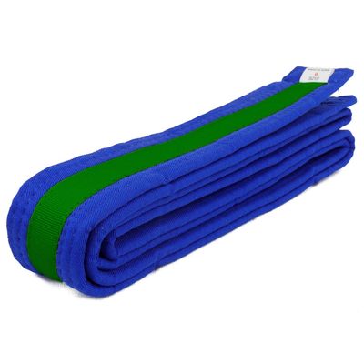 AAMA Martial Arts Belt Mixed Stripe Color Belts and Black Belts - Taekwondo Karate Judo