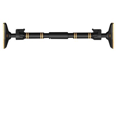 Pull-Up Bars Portable Horizontal Bar, Door Corridor Stainless Steel Wall-Mounted Fitness Bar with Safety Lock, 145-175cm, Load 300KG (Color : Black)