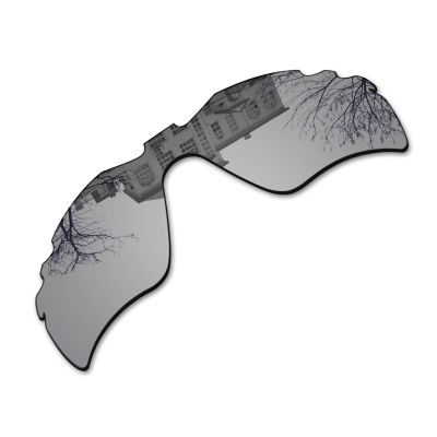 Millersawp Radar Path Vented Replacement Lenses for Oakley Sunglass, Polycarbonate Materials Lens-Silver Iridium