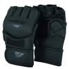 MMA Glove, Kickboxing Gloves, Sparring Gloves, Training Equipment, Fighting Glove for Mixed Martial-Arts, Adults Men & Women by BeSmart (Matte Black Mesh, Large) view 2