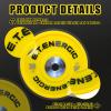 E.T.ENERGIC 35Lb Bumper Plate Odorless with 2" Opening Olympic Weight Plate with Hard Chrome Insert Strength Training view 3