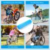 Bike Spoke Skins Covers: 8-21 inch Rims Protector & Decoration for Dirt Bike | Mountain Bike | Bicycle | Wheelchair | Motorcycle - 72Pcs(Light Blue) view 3