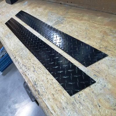 J & O Carts Parts Fits YAMAHAA g14 to g22 Golf Cart Powder Coated Aluminum Diamond Plate Flat Sides