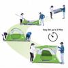 CAMPROS CP Tent 3 Person Camping Tents, Gifts for Family Waterproof Windproof Backpacking Tent with Top Rainfly, Easy Set up Small Lightweight Dome Tents, Hiking Beach - Green view 2