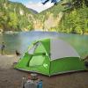 CAMPROS CP Tent 3 Person Camping Tents, Gifts for Family Waterproof Windproof Backpacking Tent with Top Rainfly, Easy Set up Small Lightweight Dome Tents, Hiking Beach - Green view 3