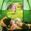 CAMPROS CP Tent 3 Person Camping Tents, Gifts for Family Waterproof Windproof Backpacking Tent with Top Rainfly, Easy Set up Small Lightweight Dome Tents, Hiking Beach - Green view 4