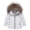 Letuwj Baby Girls Boys Winter Hooded Snowsuit Puffer Down Jacket with Snow Ski Bib Pants 2-Piece Set White 120cm view 2
