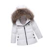 Letuwj Baby Girls Boys Winter Hooded Snowsuit Puffer Down Jacket with Snow Ski Bib Pants 2-Piece Set White 120cm view 3