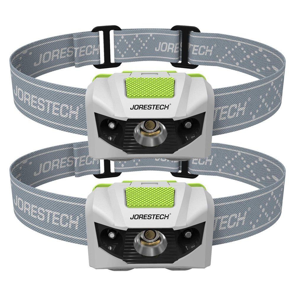 JORESTECH LED Headlamp Flashlight  IPX4 Water Resistant with 4 Modes for Camping, Hiking, Repairing, etc. (2, White)
