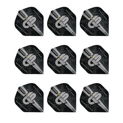 RED DRAGON Gerwyn Price Iceman World Champion Silver Logo Edition Dart Flights - 3 Sets per Pack (9 Flights in Total)