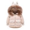 Letuwj Baby Girls Boys Winter Hooded Snowsuit Puffer Down Jacket with Snow Ski Bib Pants 2-Piece Set Beige 120cm view 4