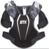 STX Lacrosse Stallion 75 Shoulder Pad, Black, Medium view 1