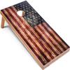 Tailgating Pros Cornhole Boards - 4'x2' & 3'x2' Cornhole Game w/Carrying Case & Set of 8 Corn Hole Bean Bags w/Tote view 2