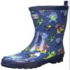 Hatley Boy's Printed Shiny Rain Boots, Creepy Cryptids, 4 US Toddler view 1