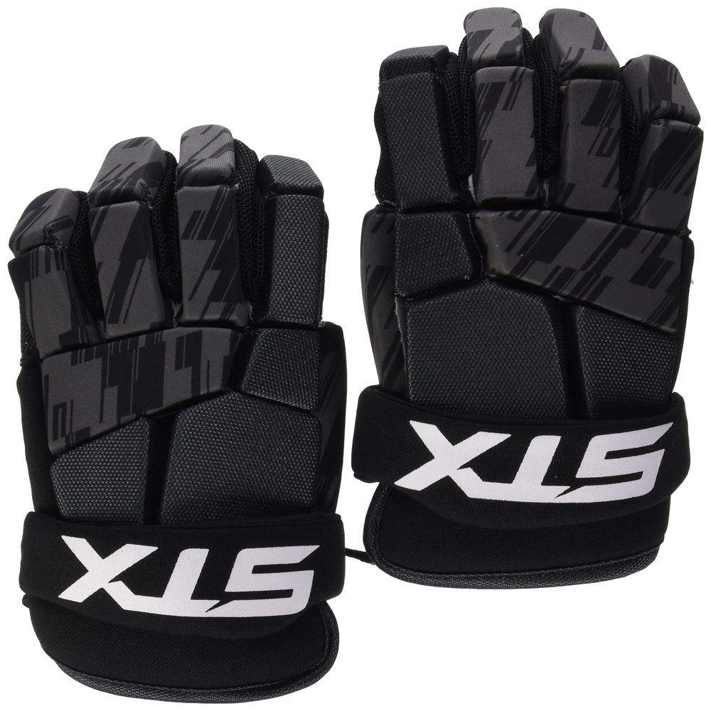 STX Lacrosse Stallion 75 Gloves, Black, XX Small, Pair