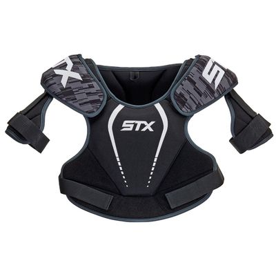 STX Lacrosse Stallion 75 Shoulder Pad, Black, XX Small