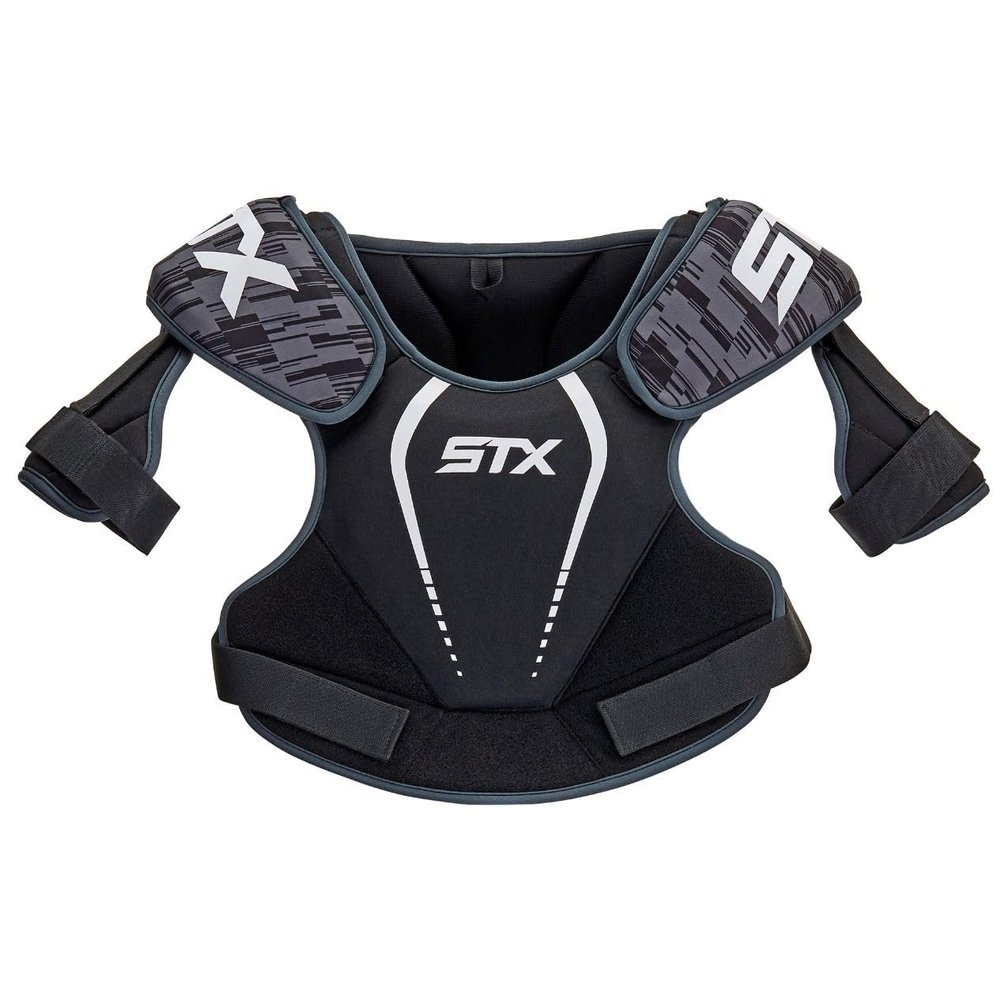 STX Lacrosse Stallion 75 Shoulder Pad, Black, XX Small