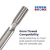 Scuba Choice Palantic 6" Tricuspid Speartip for Spearfishing - Durable Stainless Steel 6mm Tip, Cold-Water and Ice Fishing Ready Precision Hunting Gear, Spear Gun Underwater Accessories view 2