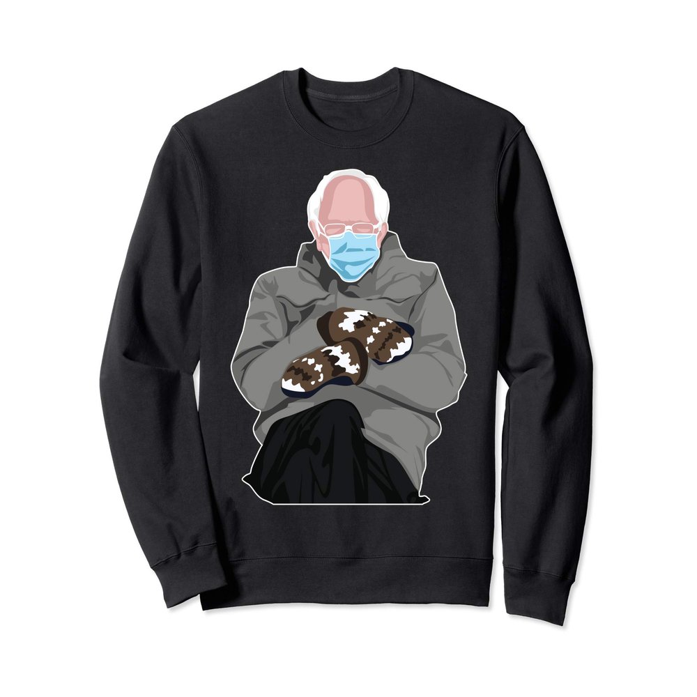 Bernie Sander and Mittens Meme Men Women Gift Sweatshirt