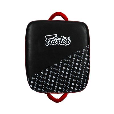 Fairtex LKP1 Leg Kick Pad, A.K.A. The Thai Suitcase for Muay Thai Kickboxing (Black/Red)