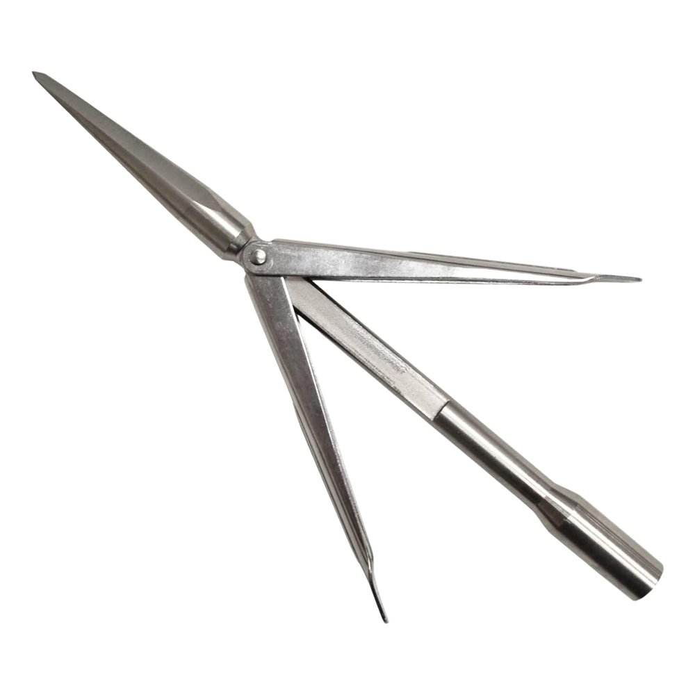 Palantic 7mm Tricuspid Spearfishing Speartip 6" Stainless Steel Tip Durable Anti-Corrosion Replacement for Winter Spearfishing and Ice Fishing Hunting and Underwater Adventures