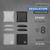 Play Platoon Professional Cornhole Bags - Set of 8 Regulation All Weather Two Sided Improved Bean Bags for Pro Corn Hole Game - 4 Silver & 4 Black view 2