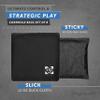Play Platoon Professional Cornhole Bags - Set of 8 Regulation All Weather Two Sided Improved Bean Bags for Pro Corn Hole Game - 4 Silver & 4 Black view 3