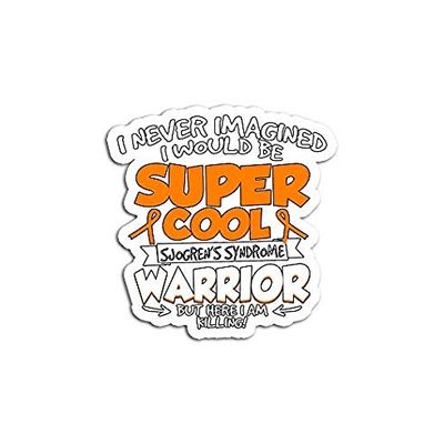 Sjogrens Syndrome Awareness Print Sticker - Sticks and Peels - Perfect for Bumpers