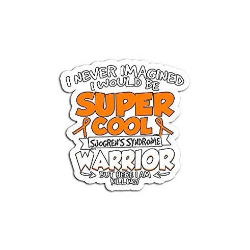 Sjogrens Syndrome Awareness Print Sticker - Sticks and Peels - Perfect for Bumpers