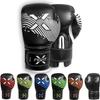 FightX Kids Boxing Gloves for 3-8 Years 4 6 Oz Training MMA Boys Girls Kickboxing Punching Gloves for Training, Punching Bag, Muay Thai, MMA (Black/White, 4oz) view 1