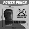 FightX Kids Boxing Gloves for 3-8 Years 4 6 Oz Training MMA Boys Girls Kickboxing Punching Gloves for Training, Punching Bag, Muay Thai, MMA (Full Black, 4oz) view 3